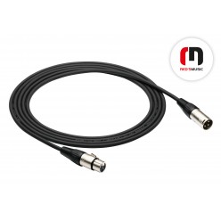 Reds Music  MC0130 Kabel Mikrofonowy - ECONOMIC - XLR F / XLR M długość 3.0 m